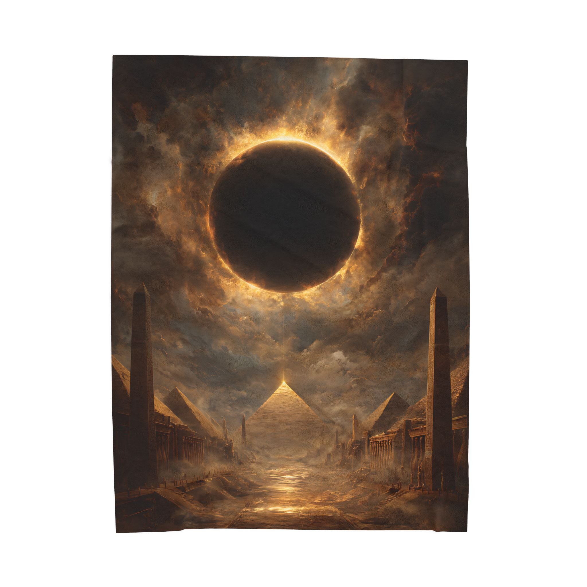 Ra plush blanket — shown in a styled setting