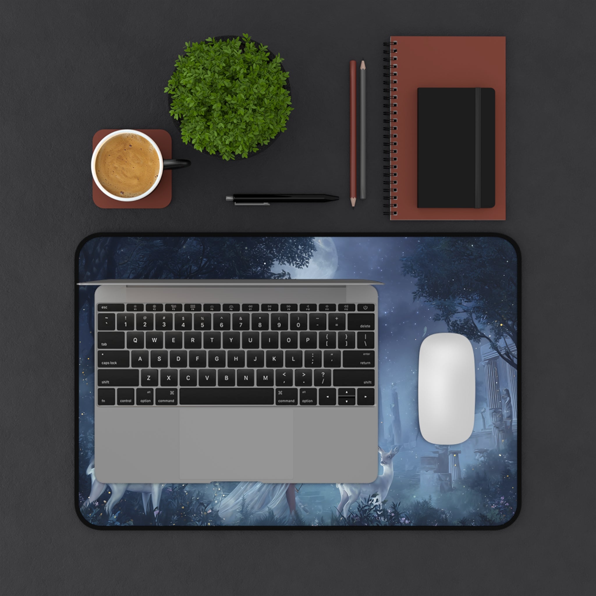 Artemis desk mat — shown in a styled setting