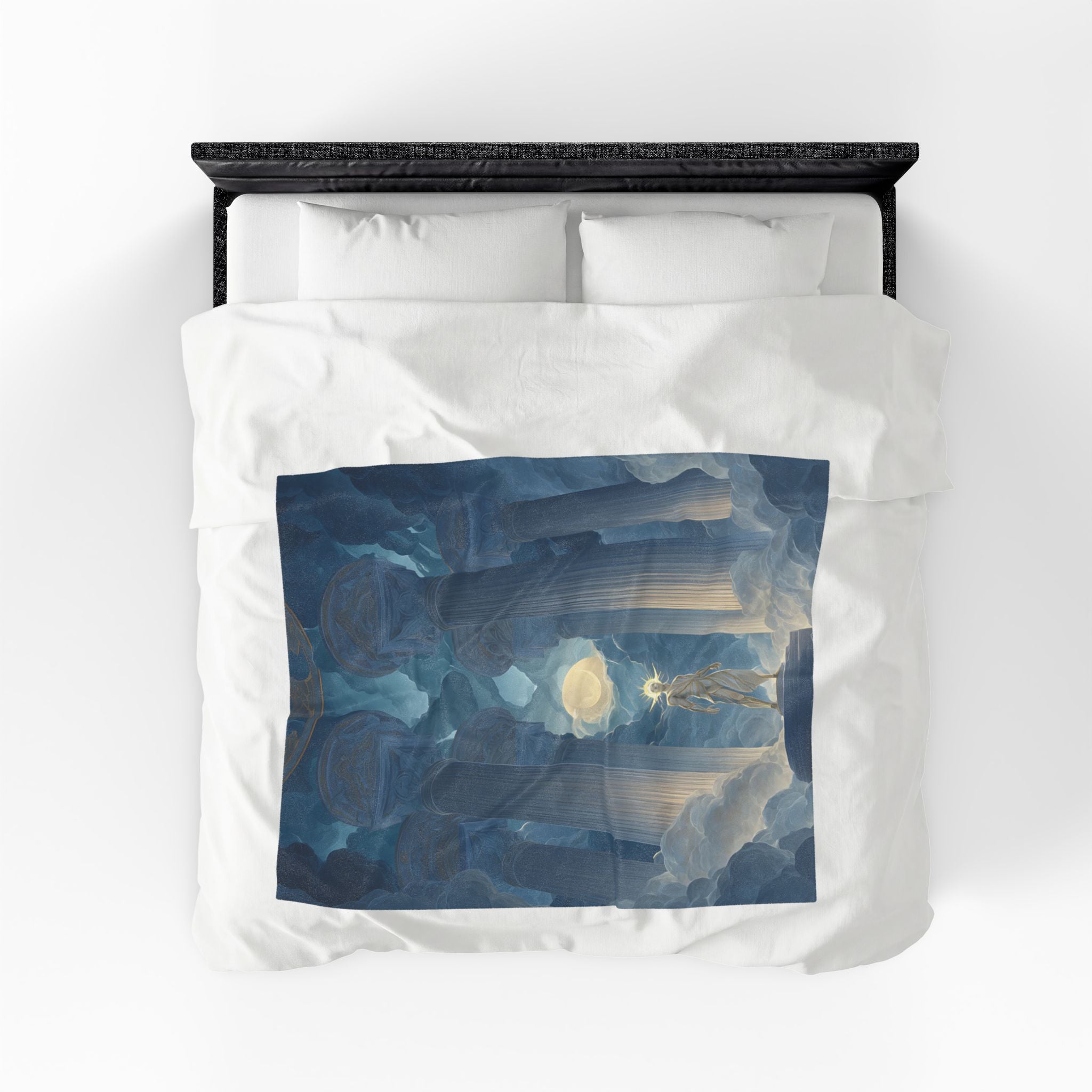 Thoth plush blanket — lifestyle view