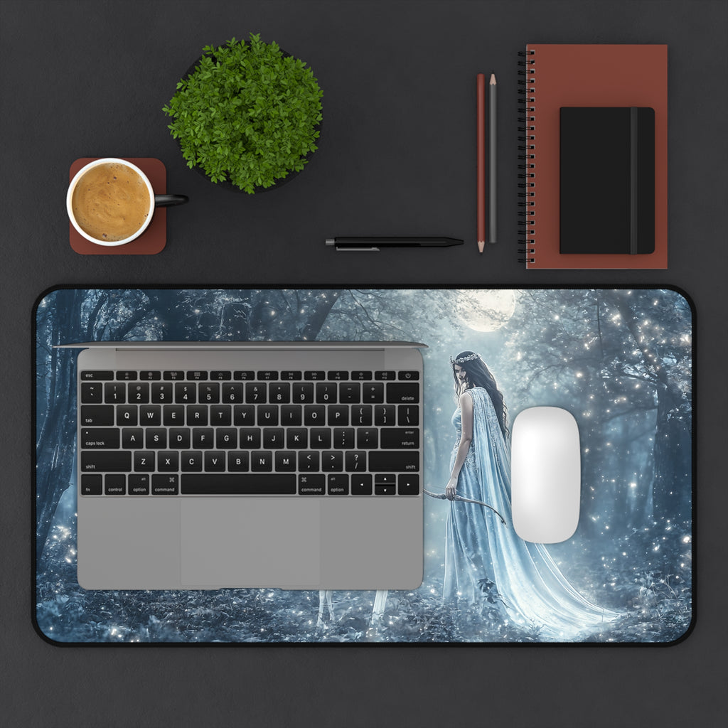Artemis desk mat — close-up of the printed artwork