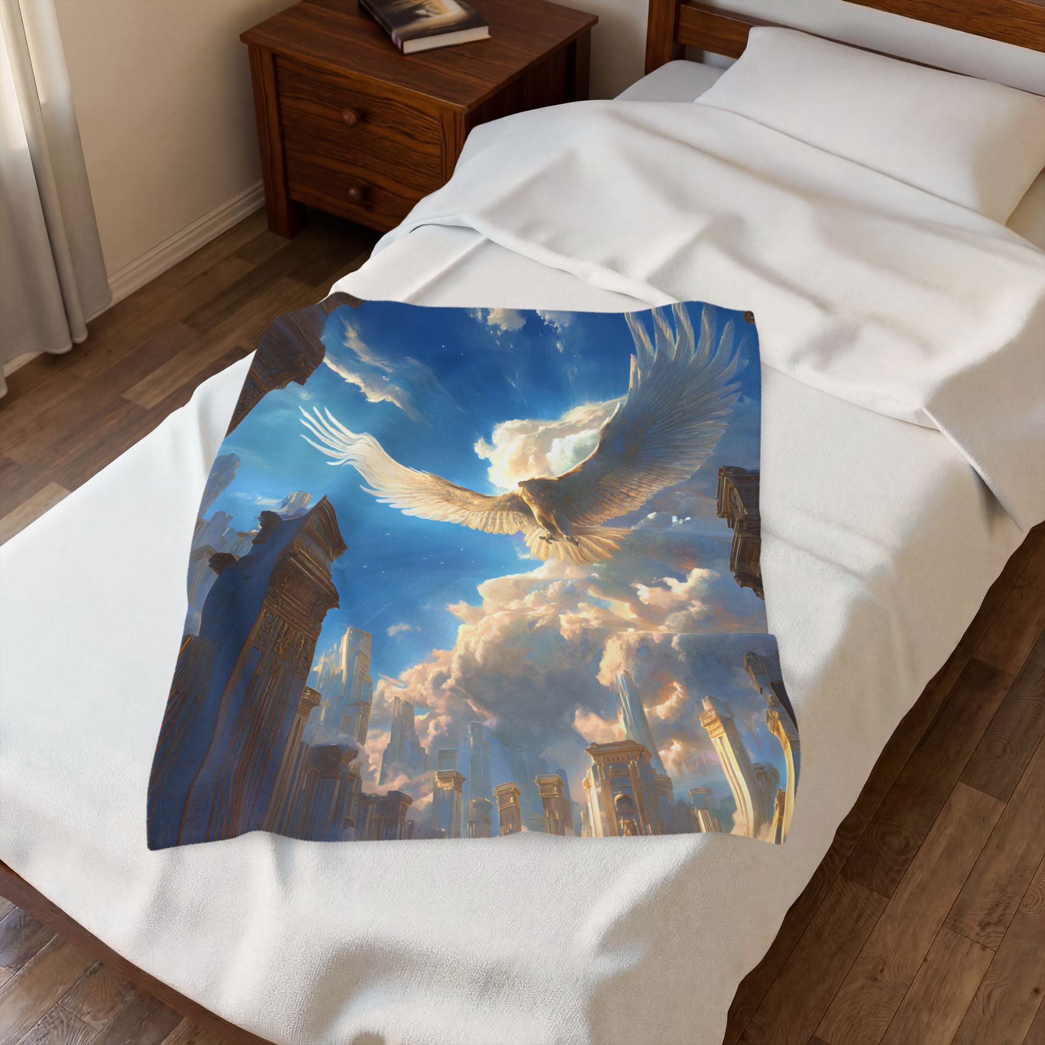 Horus plush blanket — shown from another angle