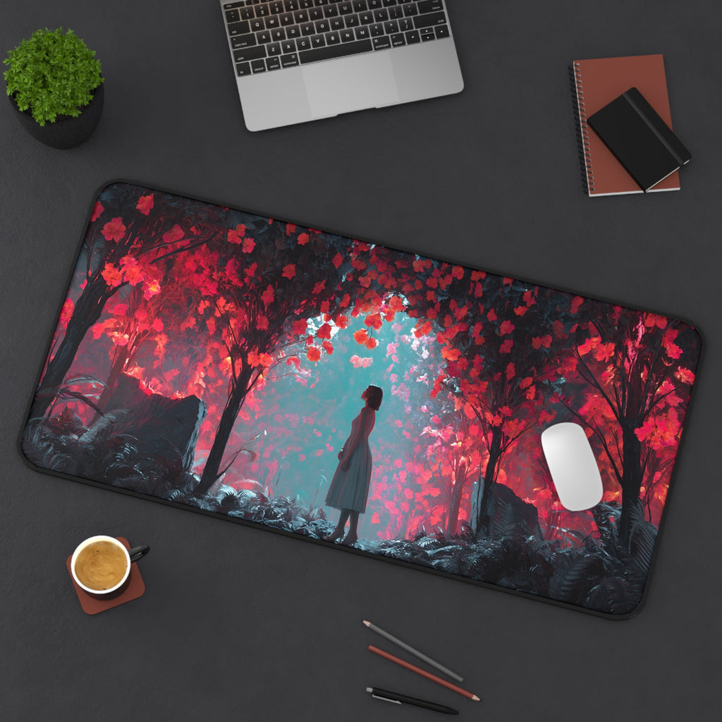 Persephone desk mat — lifestyle view
